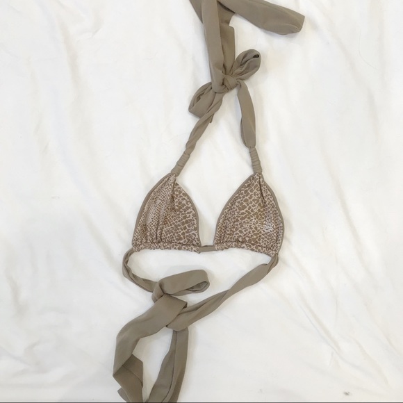 ACACIA PLUMERIA Triangle Bikini Top - Picture 3 of 3